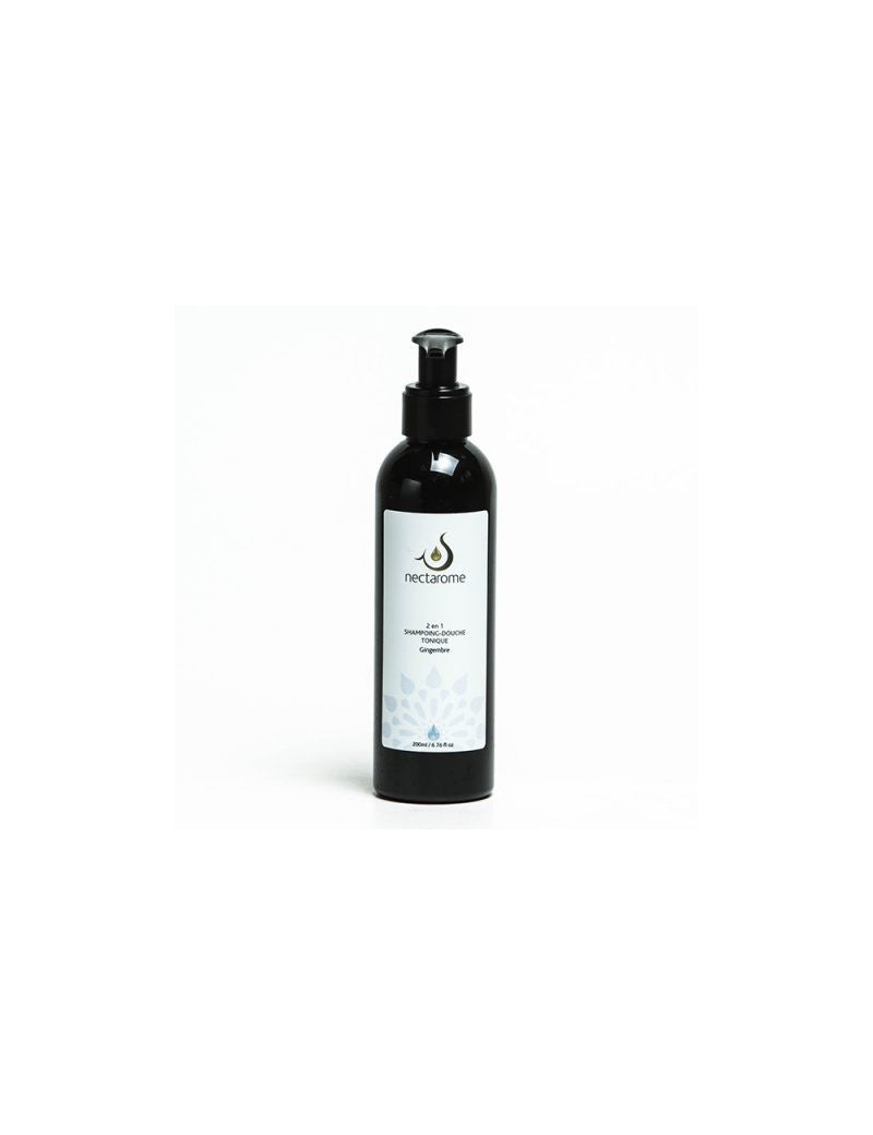 Shampoing/Douche Tonique 2 en 1 au Gingembre – Nettoie, Stimule & Nourrit | 200 ml