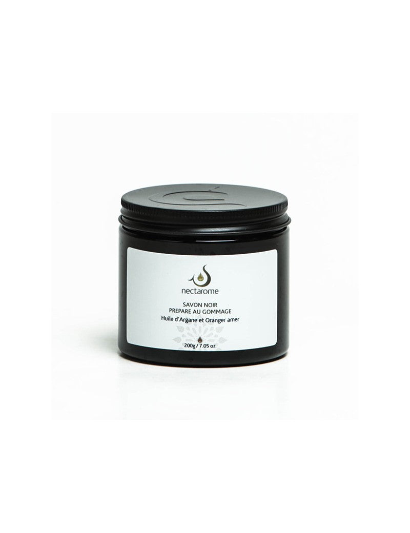 SAVON NOIR Huile d’Argane et Oranger amer - 100% Naturel, 200g